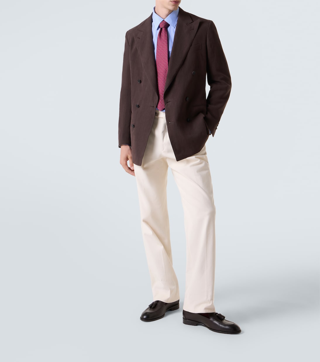 Camicia in popeline di cotone a righe | Charvet