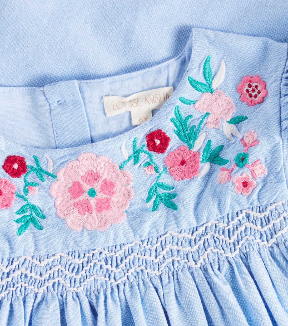 Besticktes Kleid Ana aus Baumwolle | Louise Misha