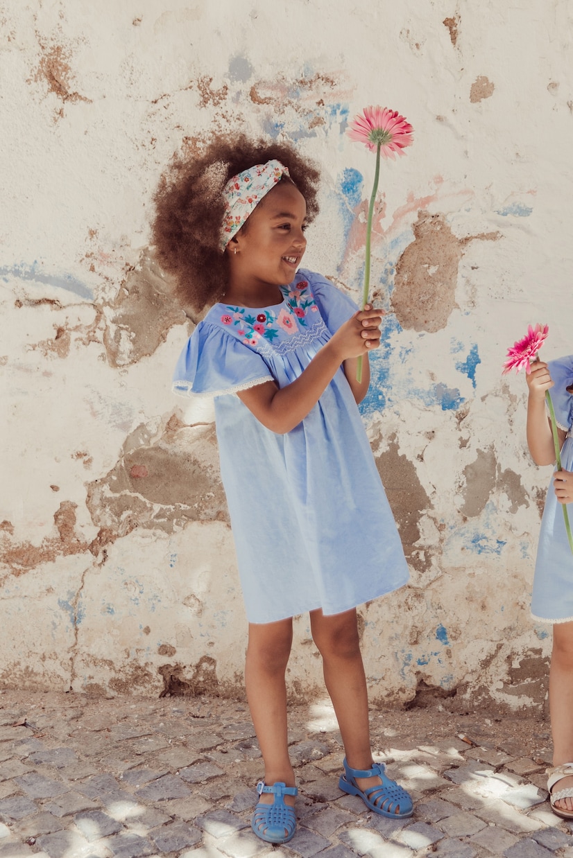 Besticktes Kleid Ana aus Baumwolle | Louise Misha