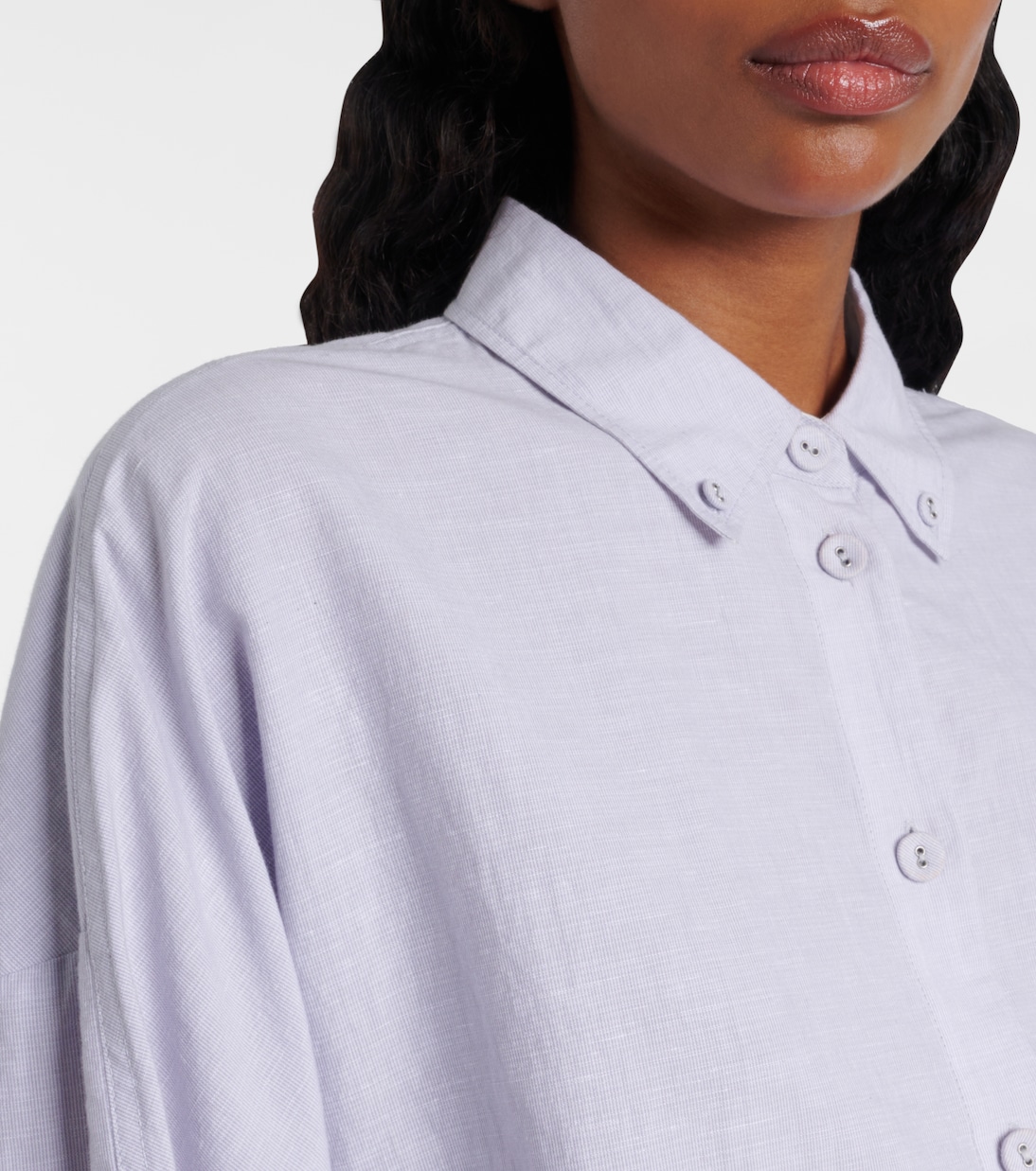 White Label Caroline cotton and linen shirt | Proenza Schouler