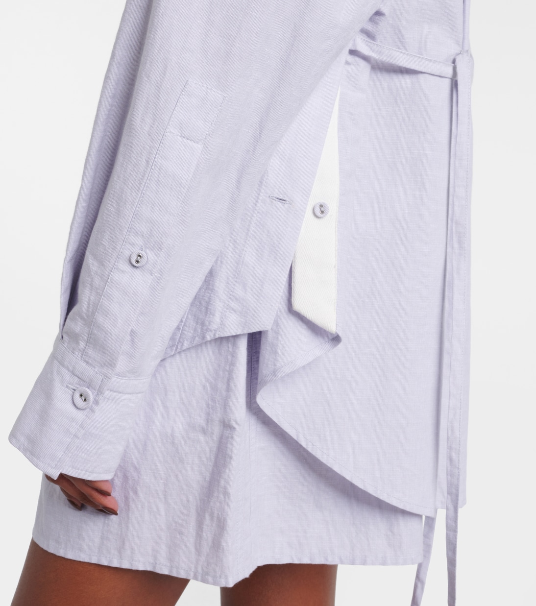 White Label Caroline cotton and linen shirt | Proenza Schouler