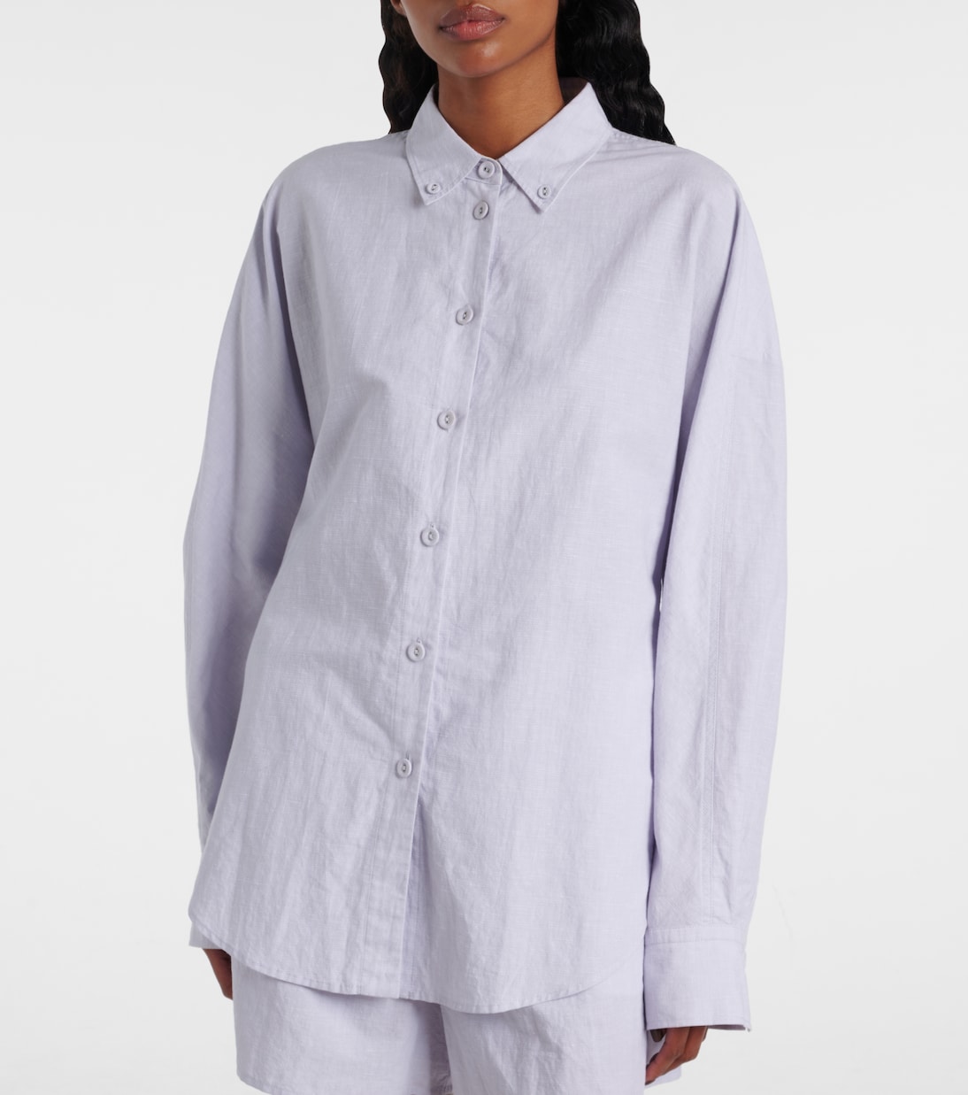 White Label Caroline cotton and linen shirt | Proenza Schouler
