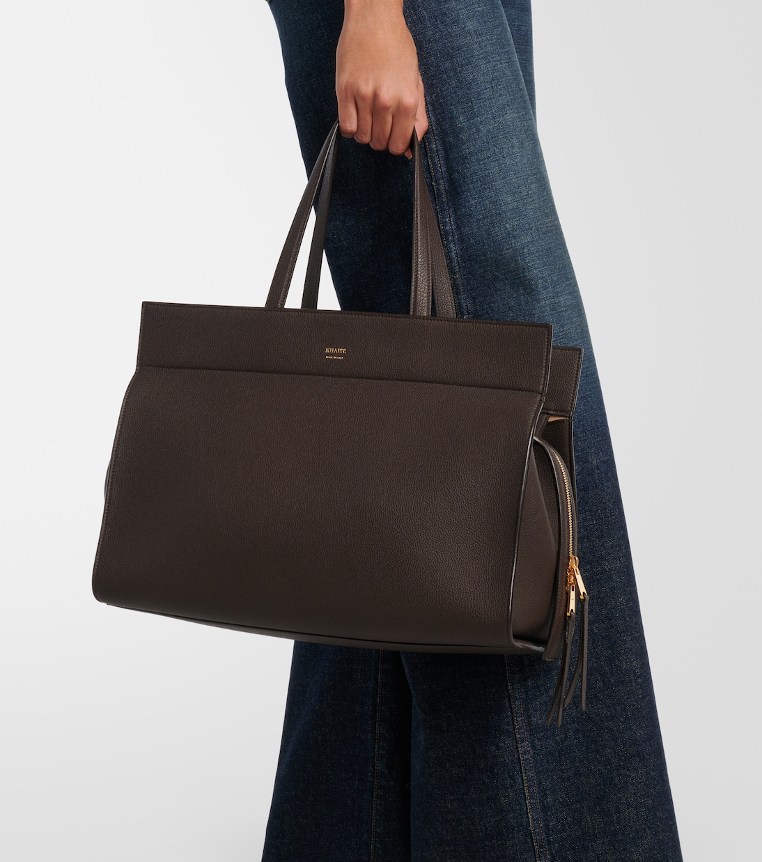 Crosby leather tote bag | Khaite