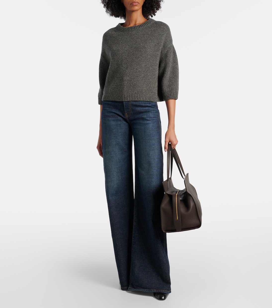 Crosby leather tote bag | Khaite
