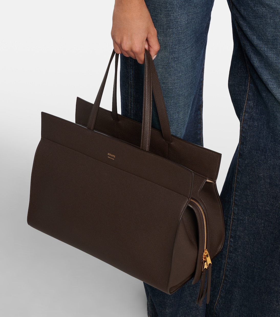 Crosby leather tote bag | Khaite