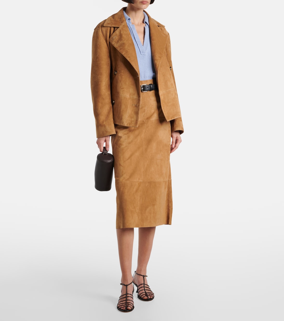Leather midi skirt | Proenza Schouler