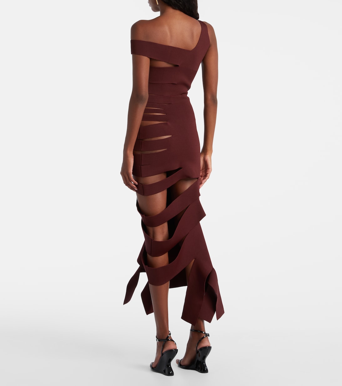 Abito midi asimmetrico con cut-out | Mugler