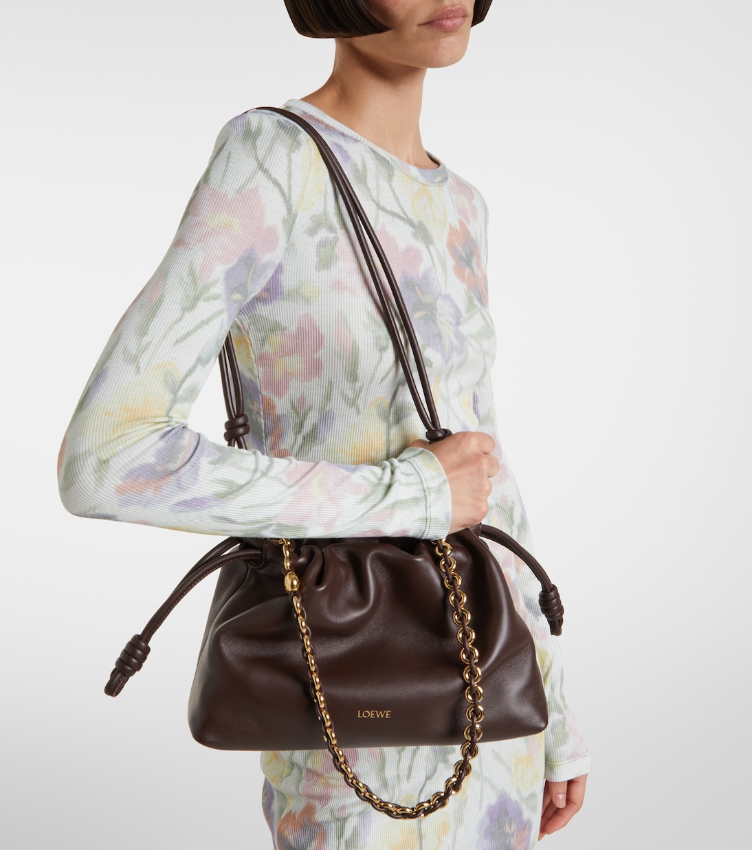 Clutch Flamenco Small aus Leder  | Loewe