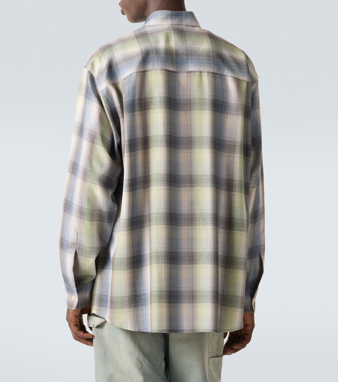 Chemise en laine à carreaux | Auralee