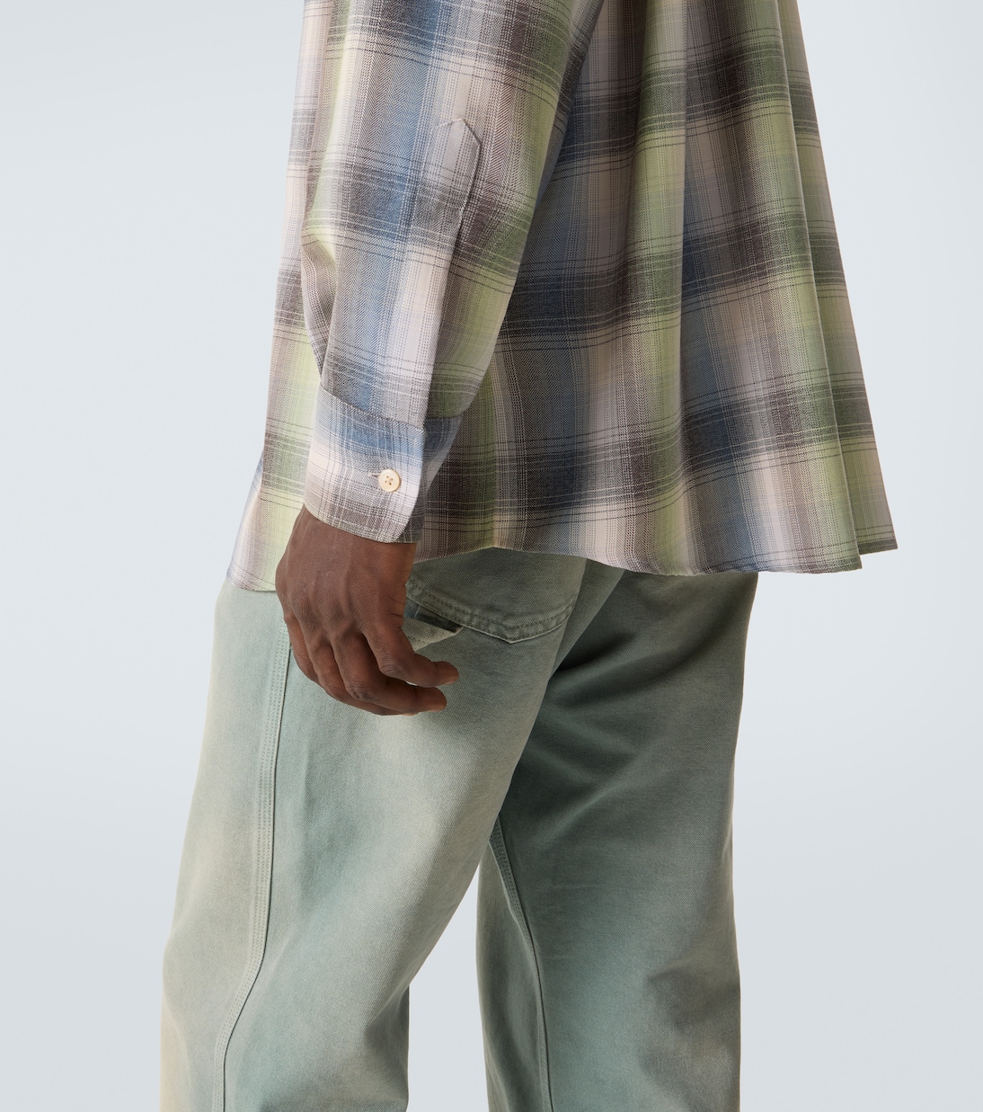 Chemise en laine à carreaux | Auralee