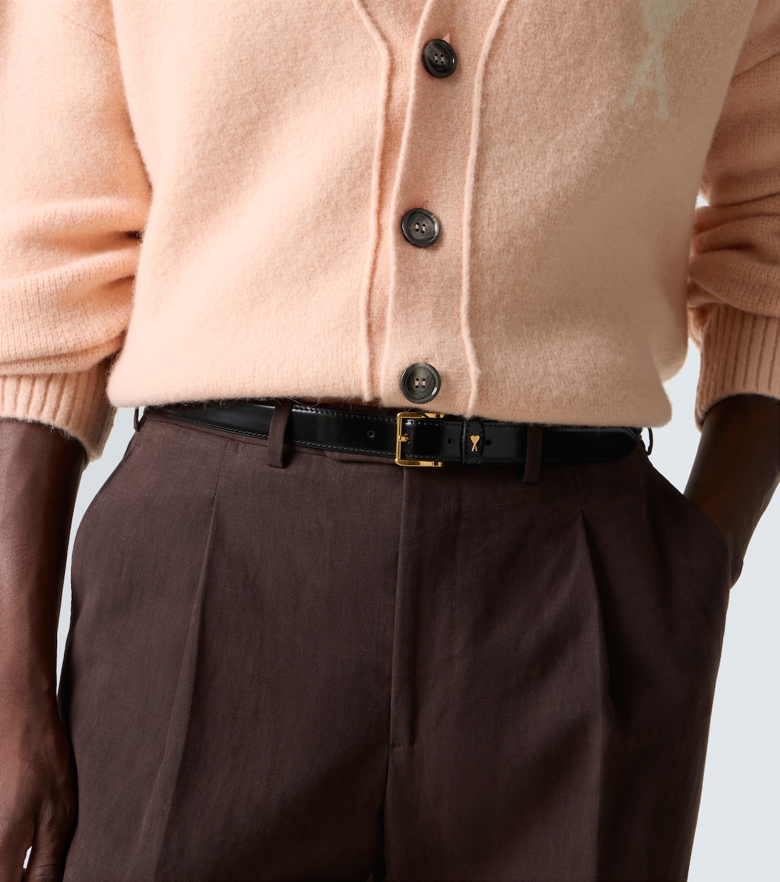 Paris Paris leather belt | Ami Paris