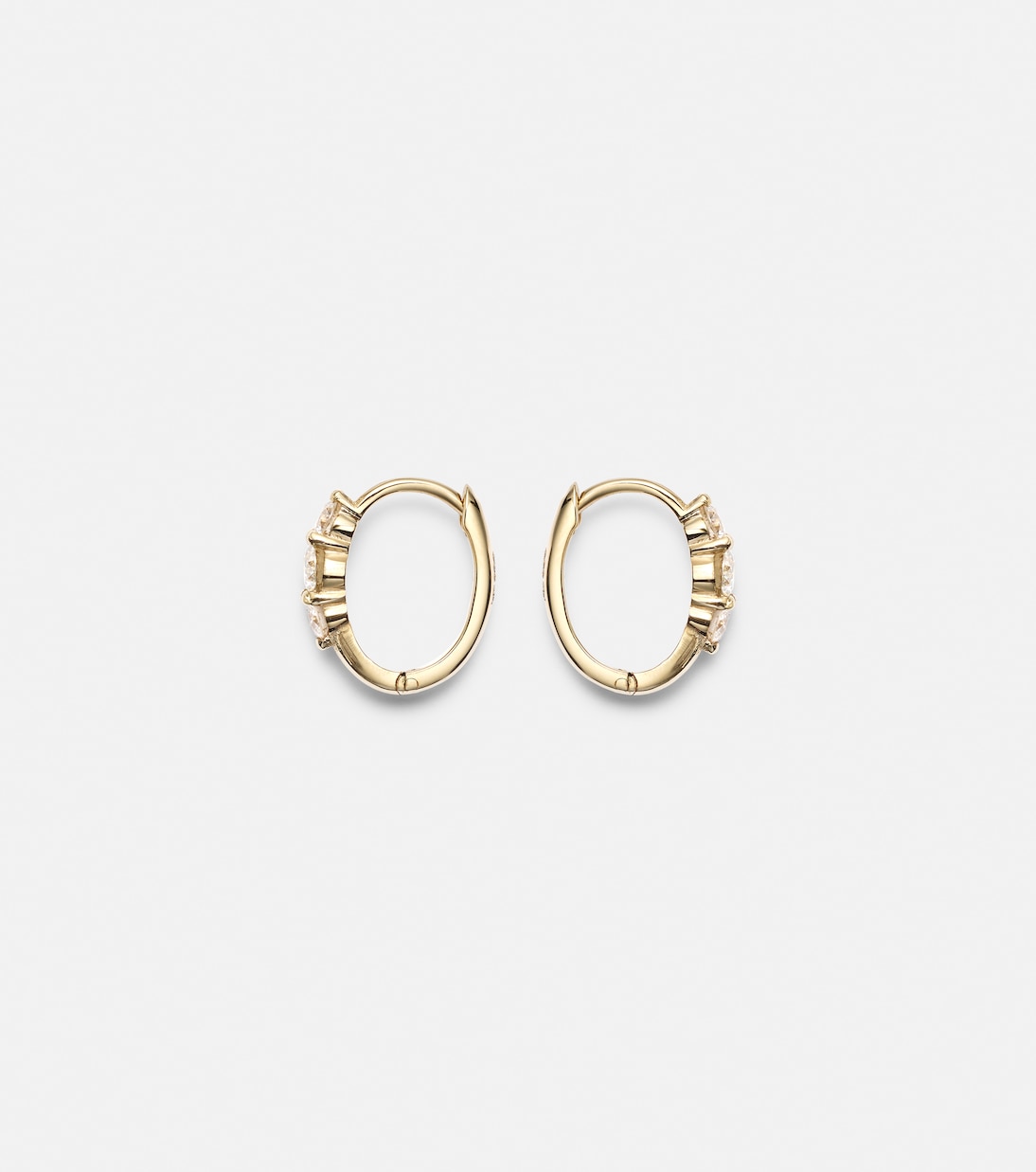 Boucles d'oreilles Rivulet Small en or 14 ct et diamants | Ileana Makri