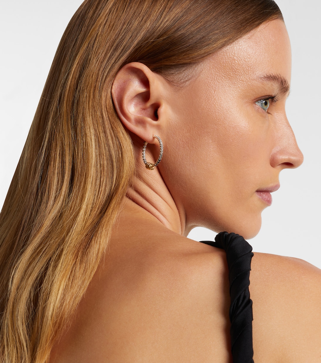Pendientes Argo Demi de plata de ley y oro de 18 ct con diamantes | Spinelli Kilcollin