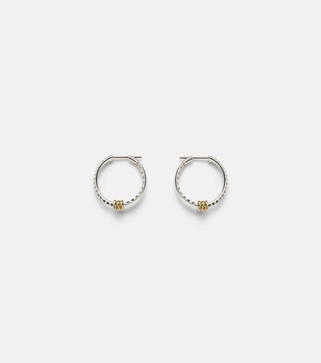 Pendientes Argo Demi de plata de ley y oro de 18 ct con diamantes | Spinelli Kilcollin