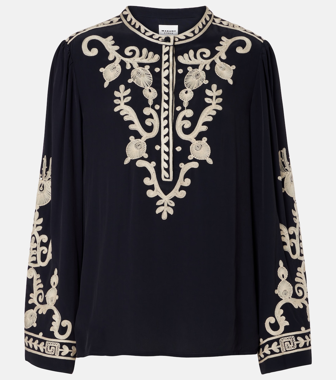 Falonne embroidered crêpe blouse | Marant Etoile
