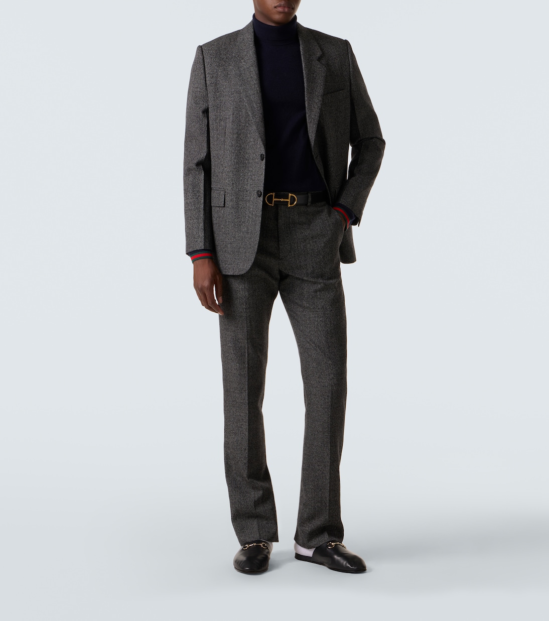Webstripe cashmere turtleneck sweater  | Gucci