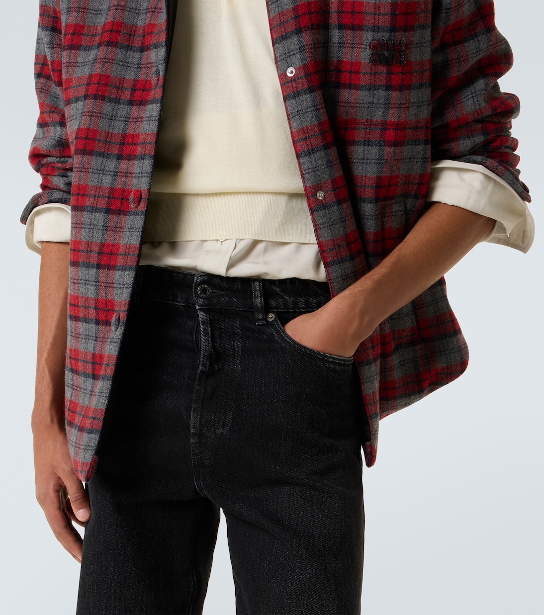 Mid-rise straight jeans | Miu Miu