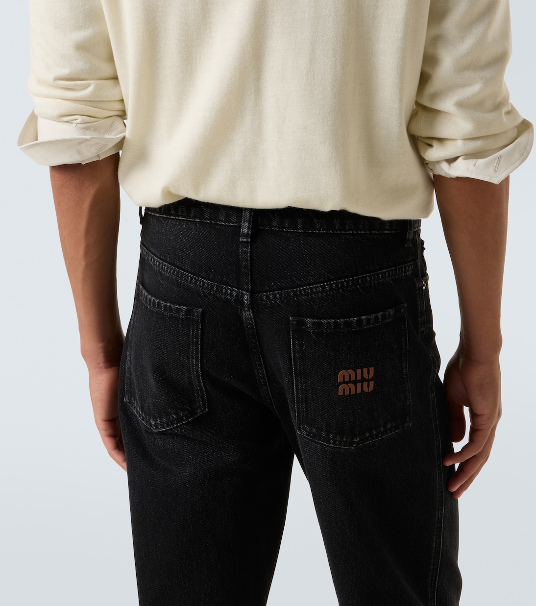 Mid-rise straight jeans | Miu Miu