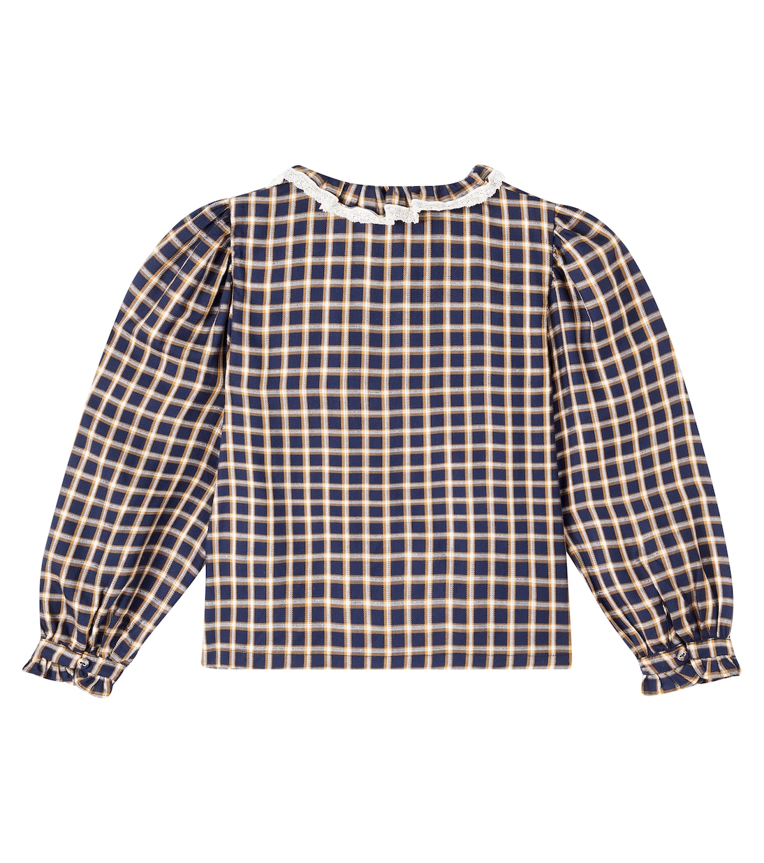 Ginevra checked ruffled shirt | C'era Una Volta