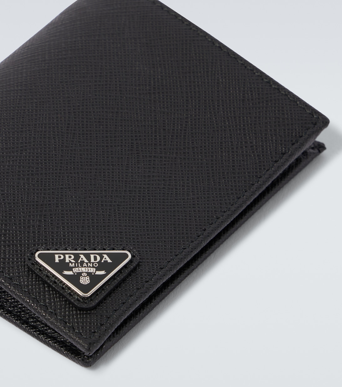 Portafoglio in pelle Saffiano con logo | Prada