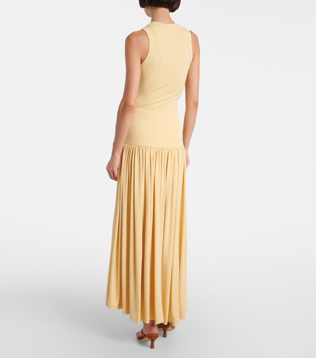 Gathered jersey maxi skirt | Aya Muse