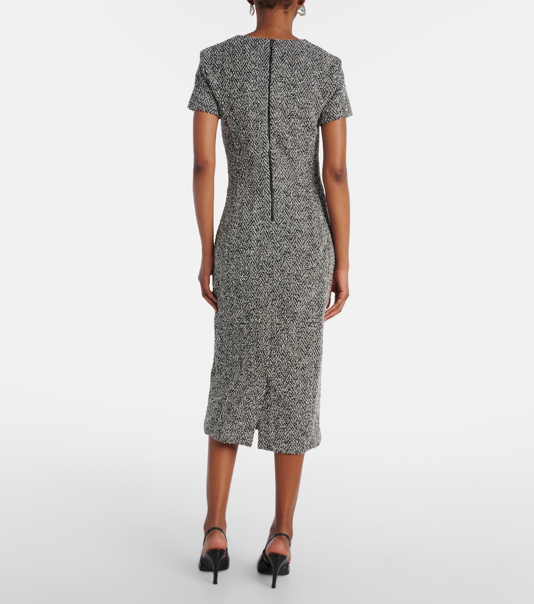 Giugno cotton and wool-blend midi dress | Max Mara