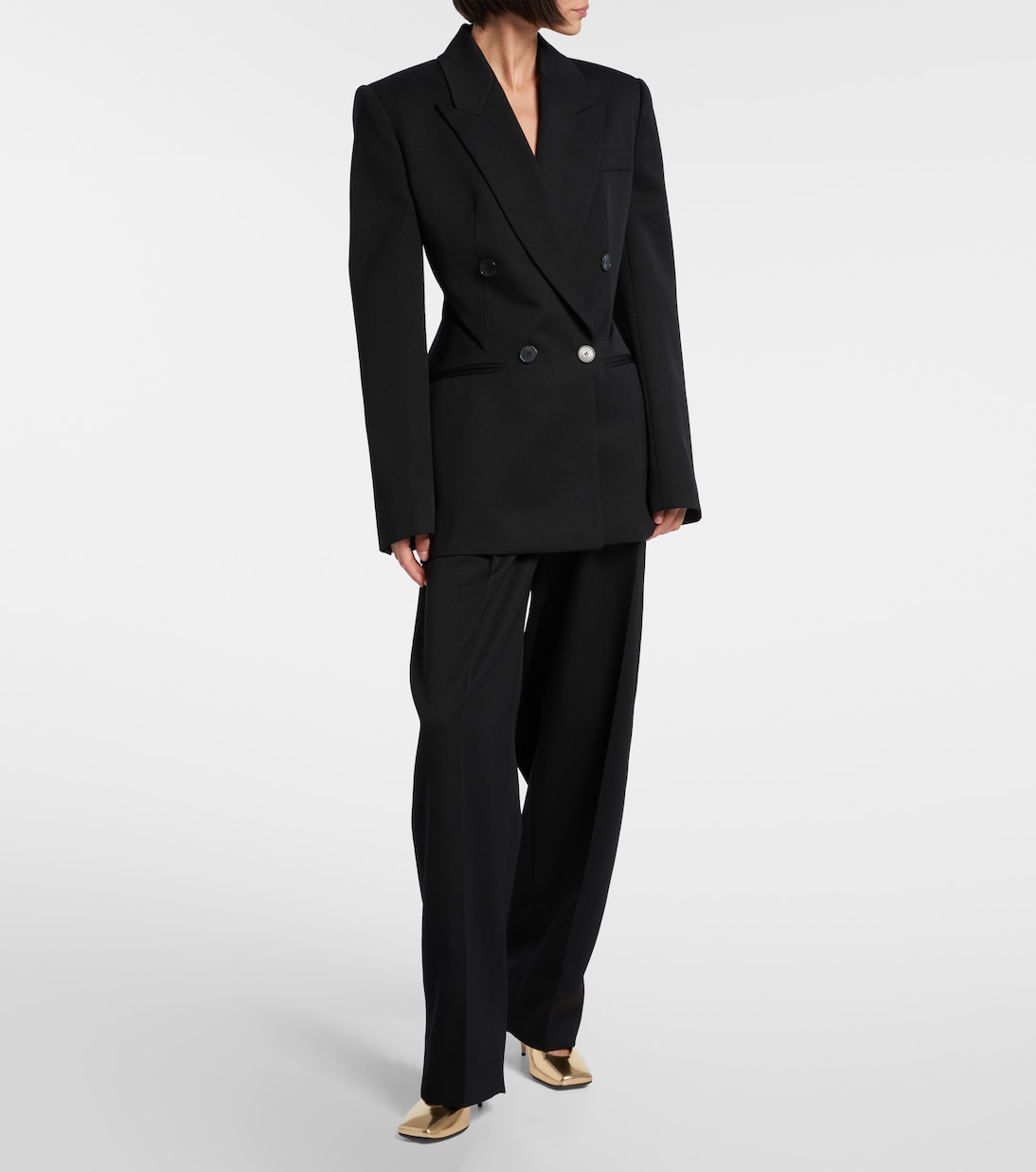 Pumps Sliced Square 95 aus Metallic-Lackleder | Givenchy