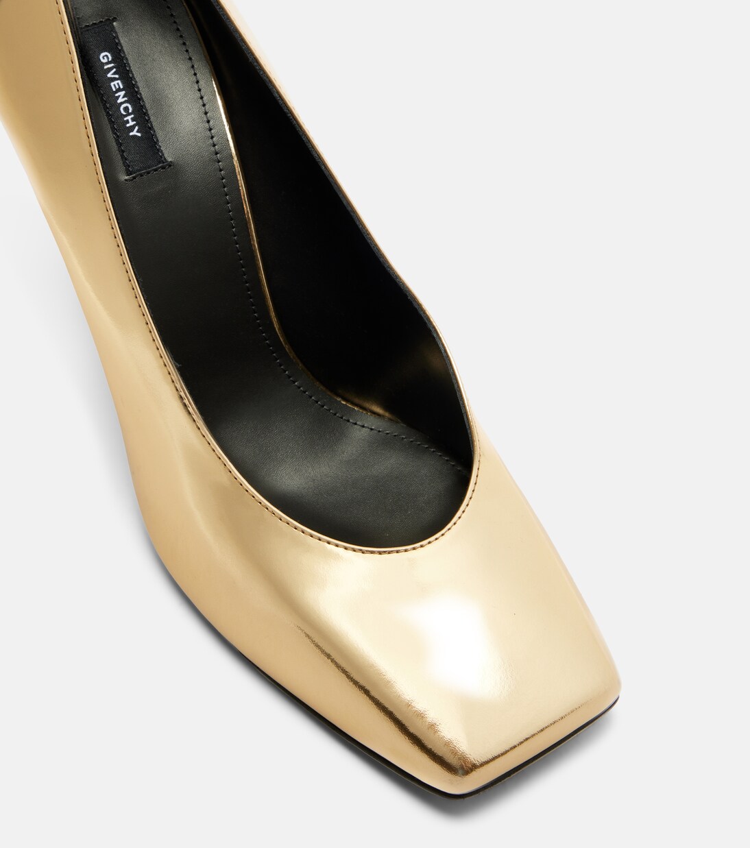 Pumps Sliced Square 95 aus Metallic-Lackleder | Givenchy
