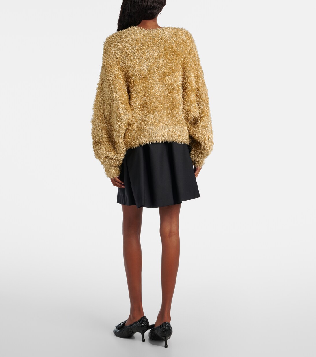 Pullover in teddy | Noir Kei Ninomiya