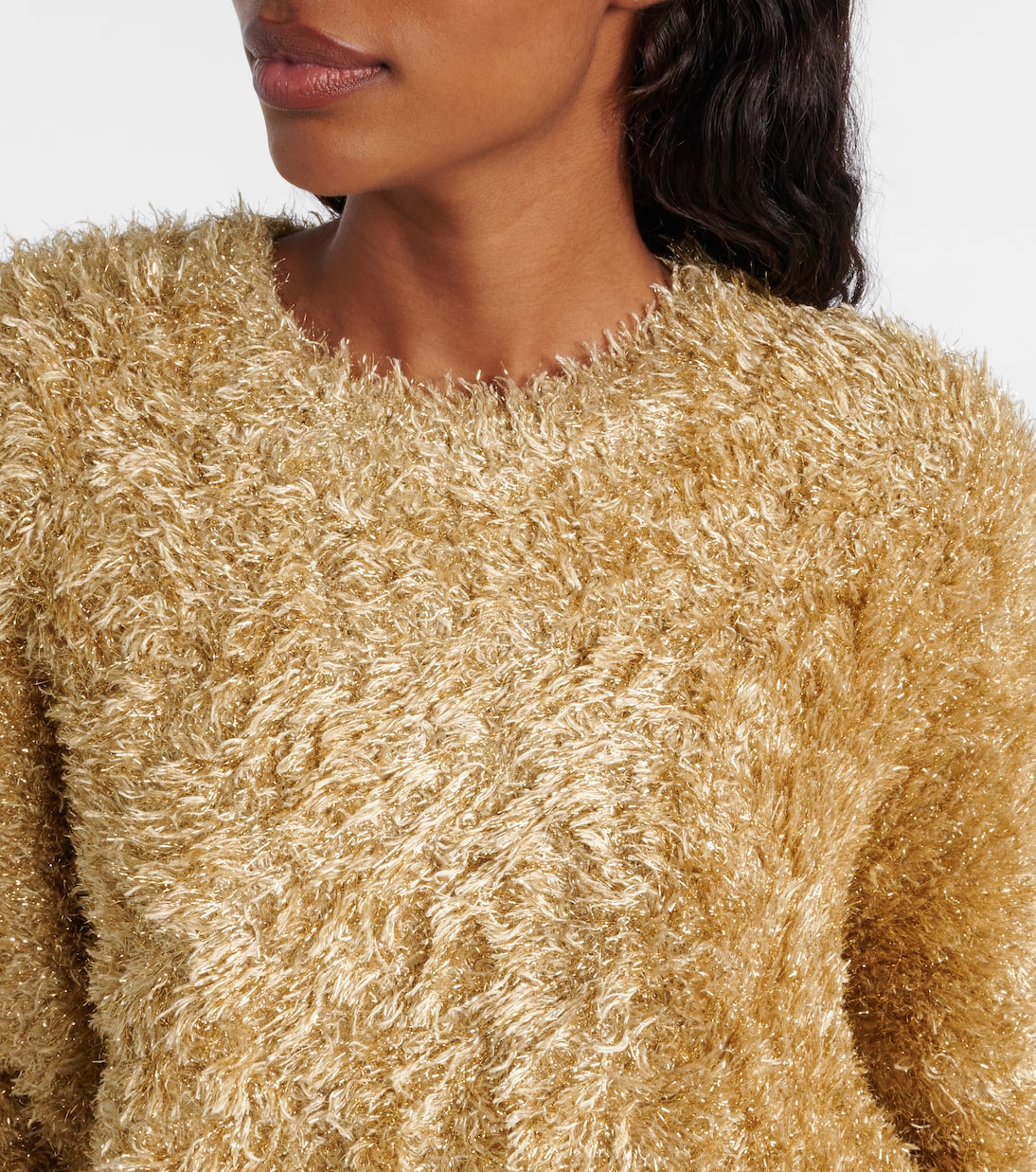 Pullover in teddy | Noir Kei Ninomiya