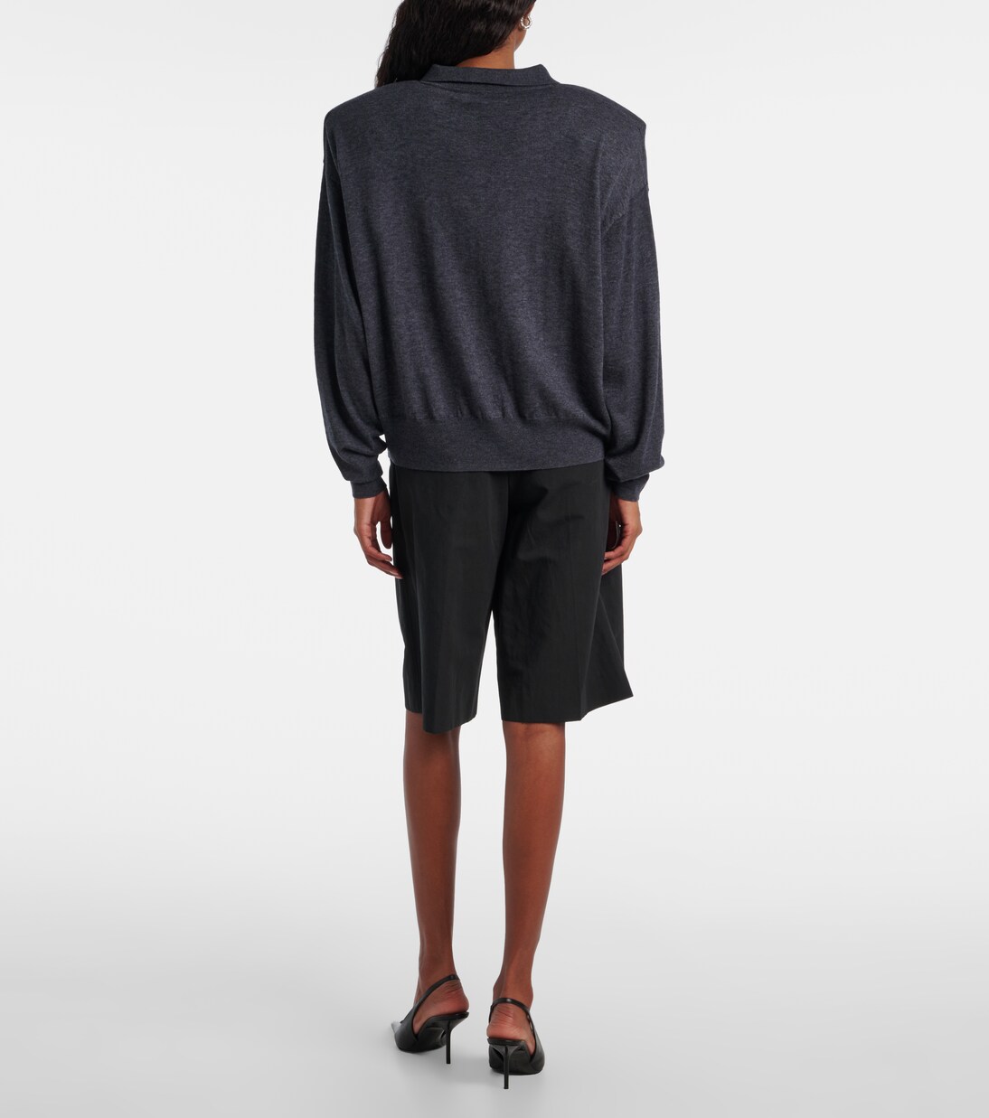 Croydon wool-blend polo sweater | The Frankie Shop