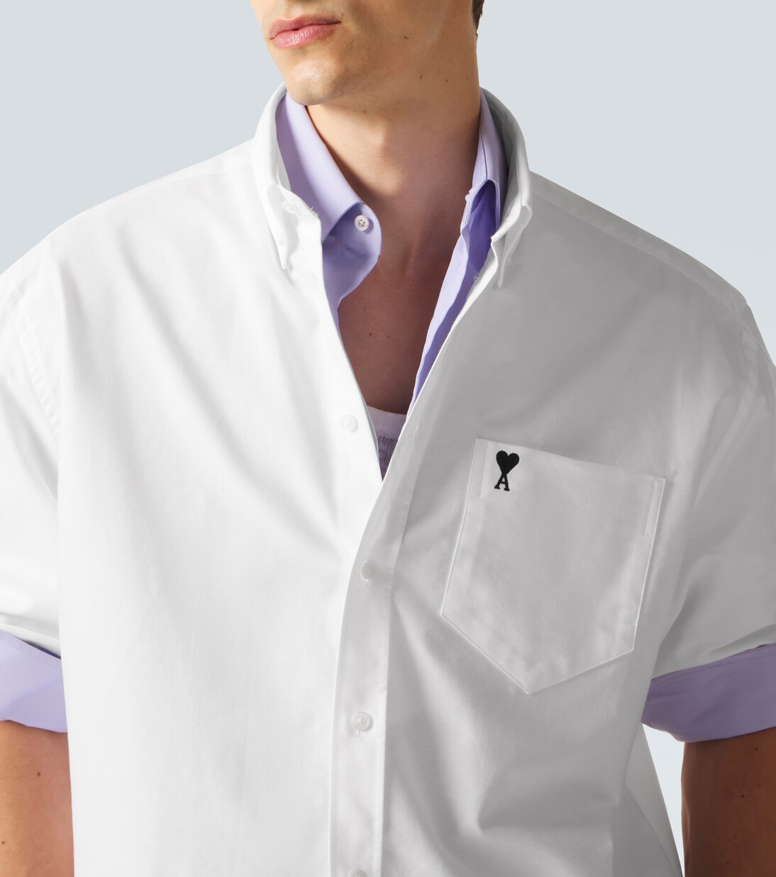 Cotton poplin shirt | Ami Paris