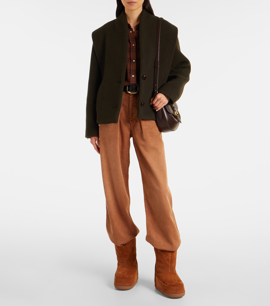 Schneestiefel Cowboy aus Veloursleder | Inuikii