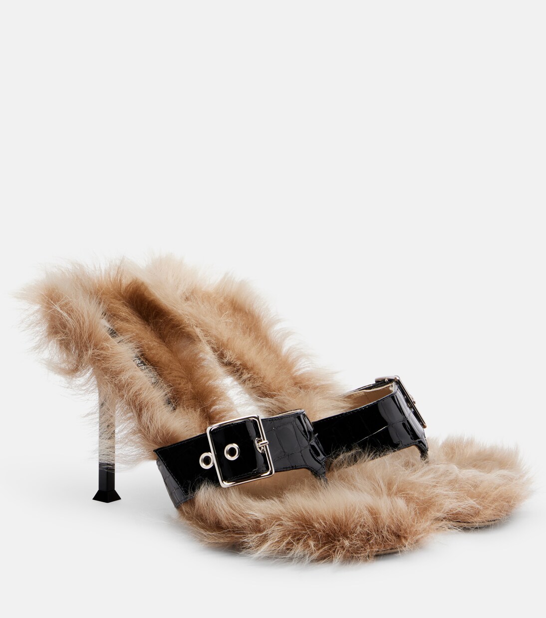 Helix 95 croc-effect leather thong sandals | Christen