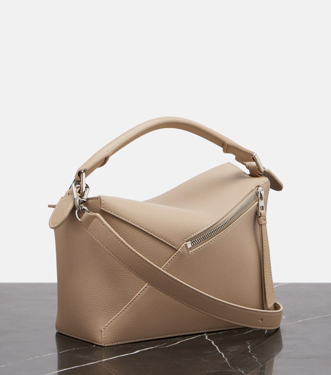Puzzle Edge Small leather tote bag | Loewe