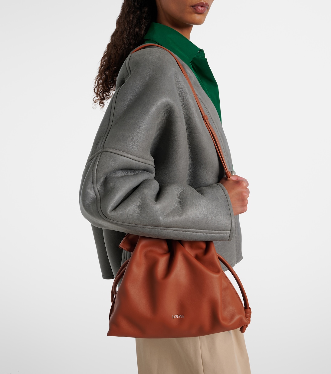 Pochette Flamenco Medium en cuir | Loewe