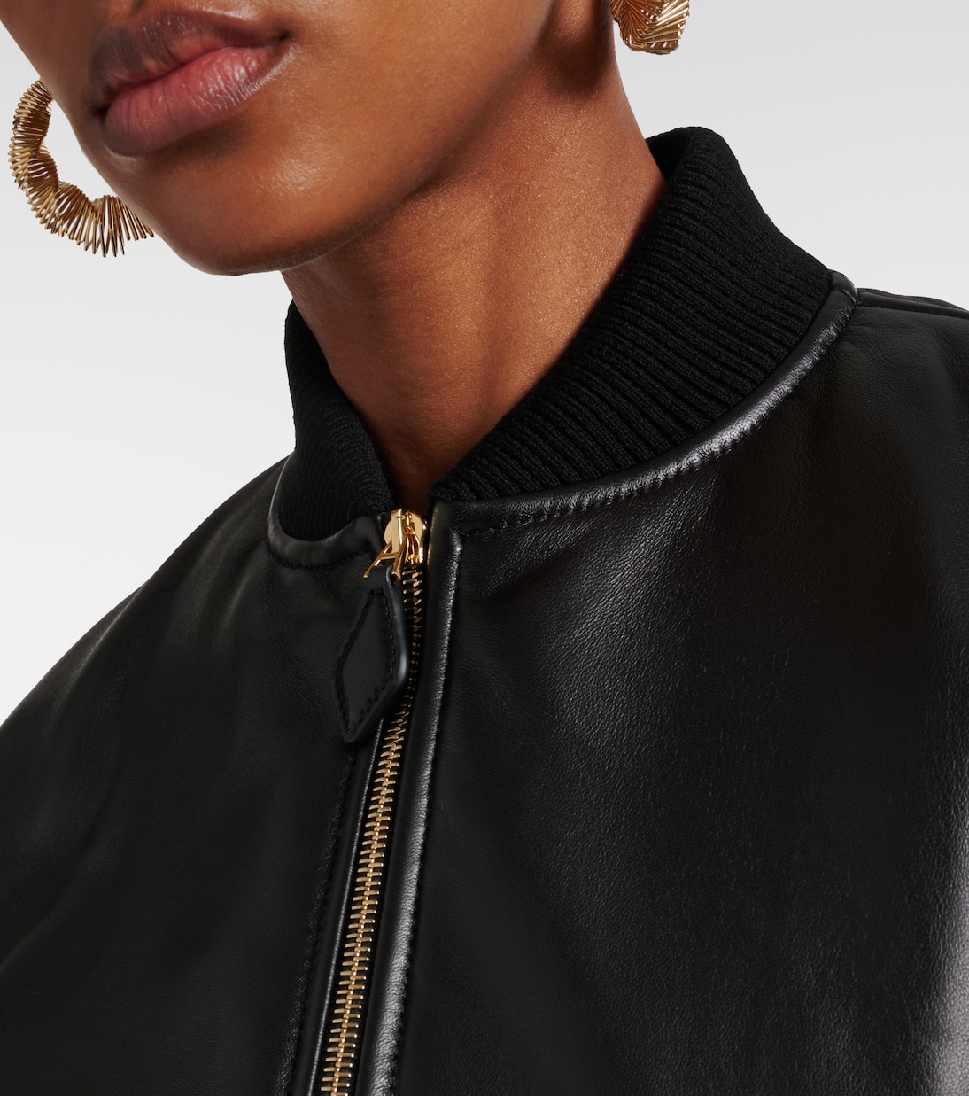 Leather bomber jacket | Alaïa