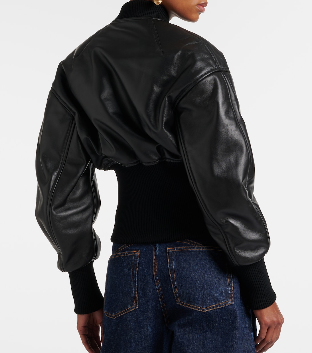 Leather bomber jacket | Alaïa