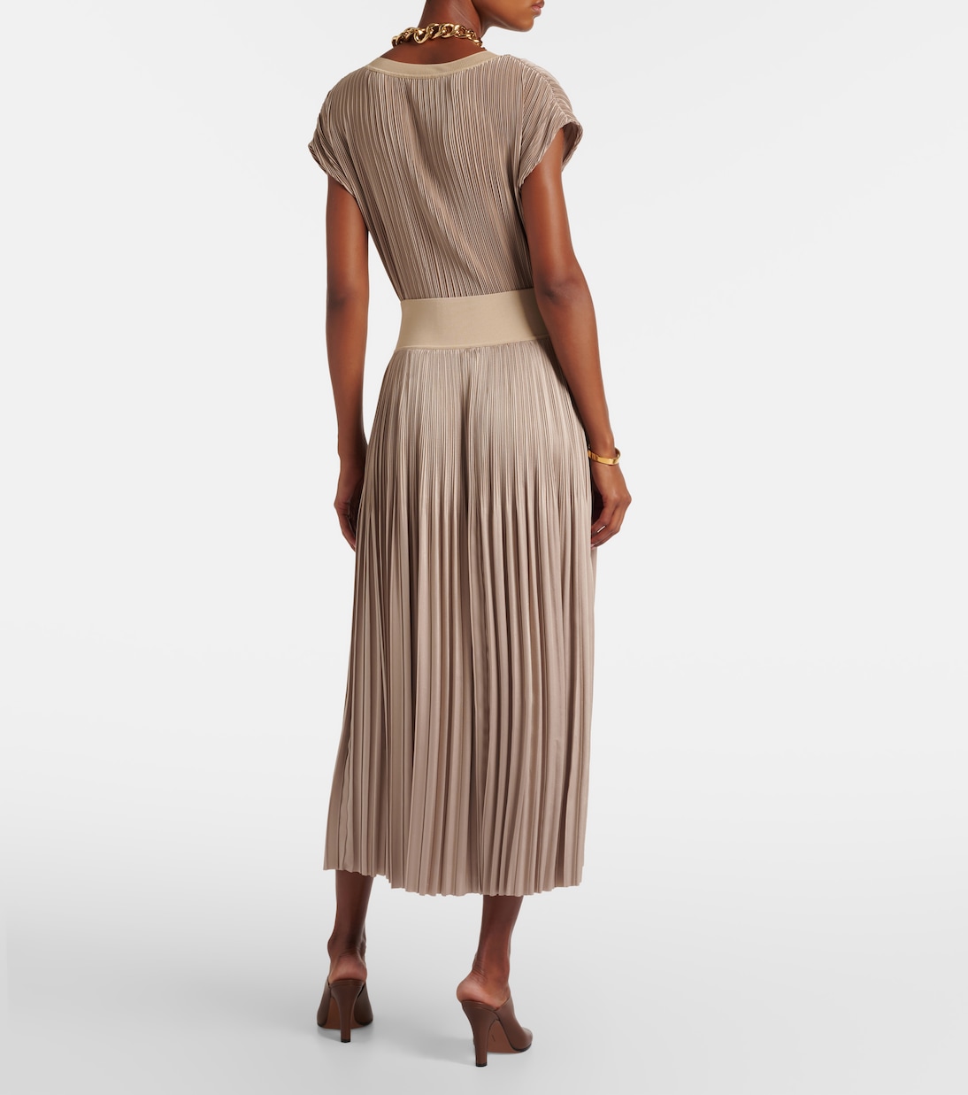 Rabat plissé midi skirt | Joseph
