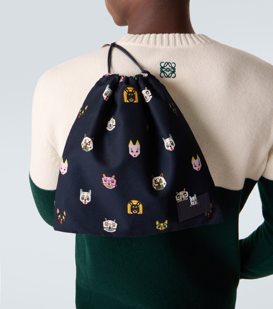 X Louis Wain Etui aus Baumwoll-Canvas | Loewe