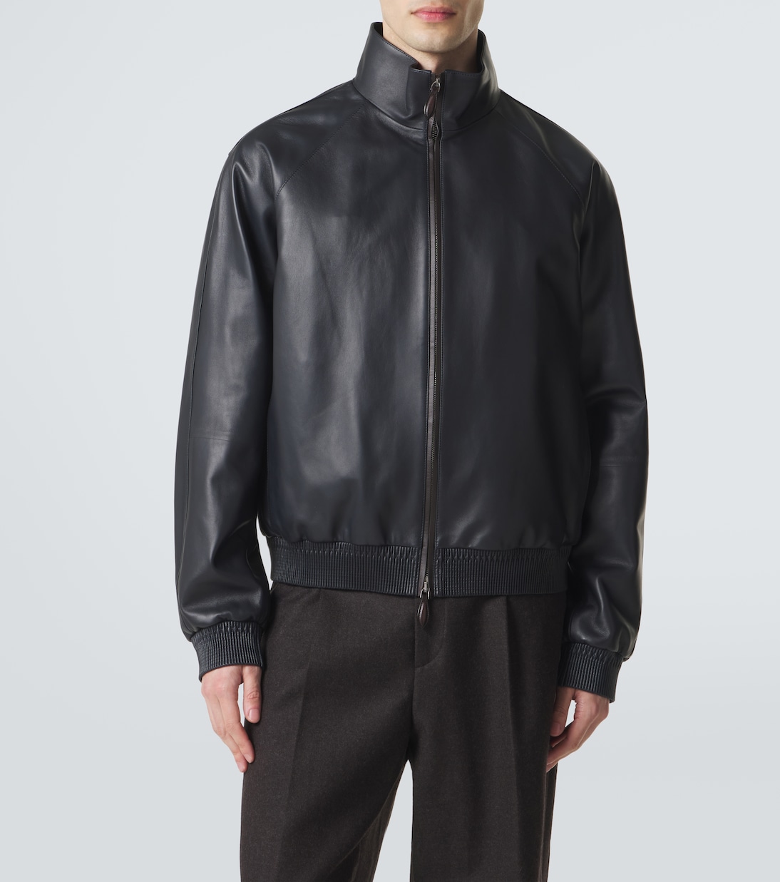 Veste blouson en cuir | Berluti