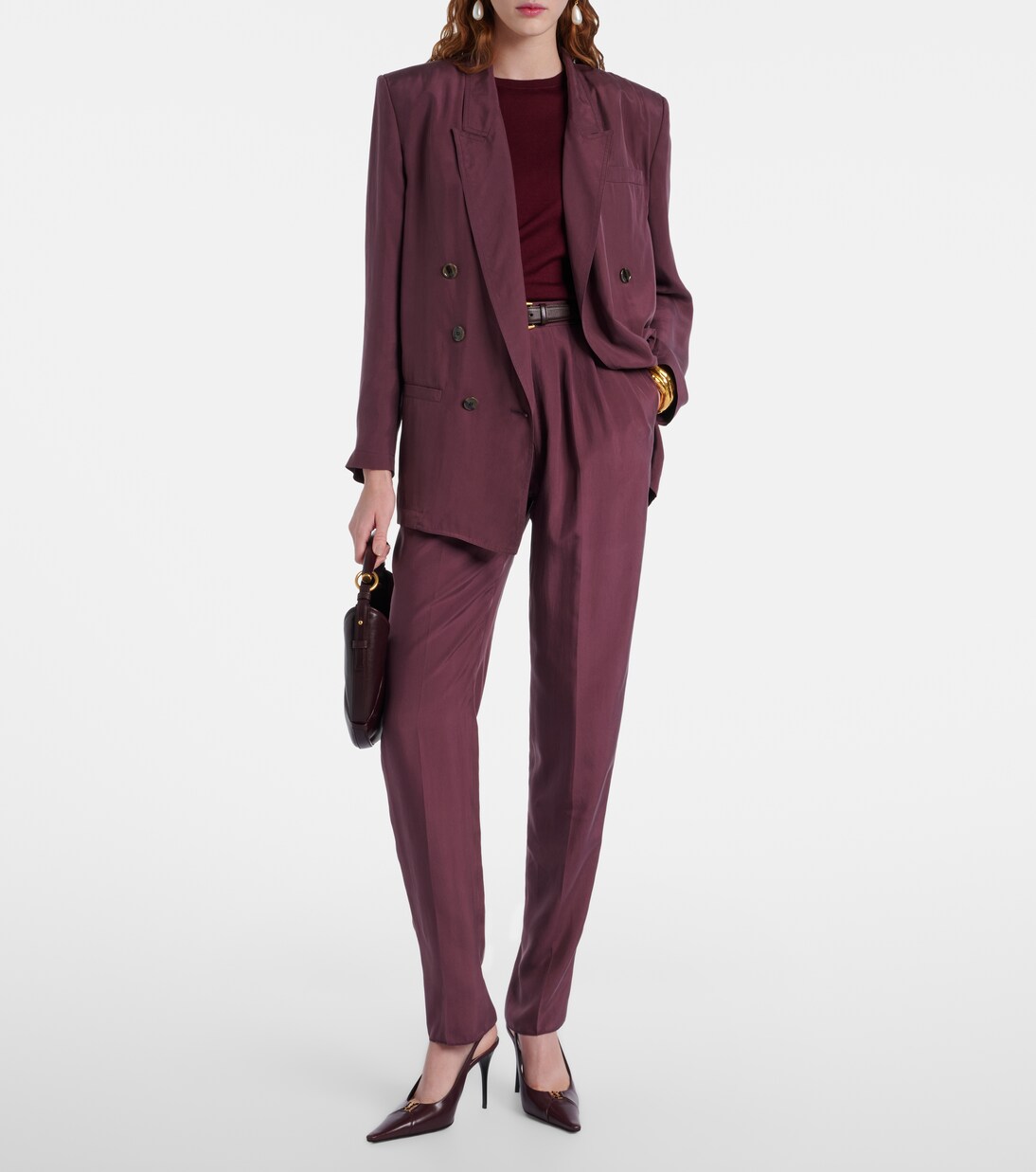 Wool, cashmere, and silk sweater | Saint Laurent