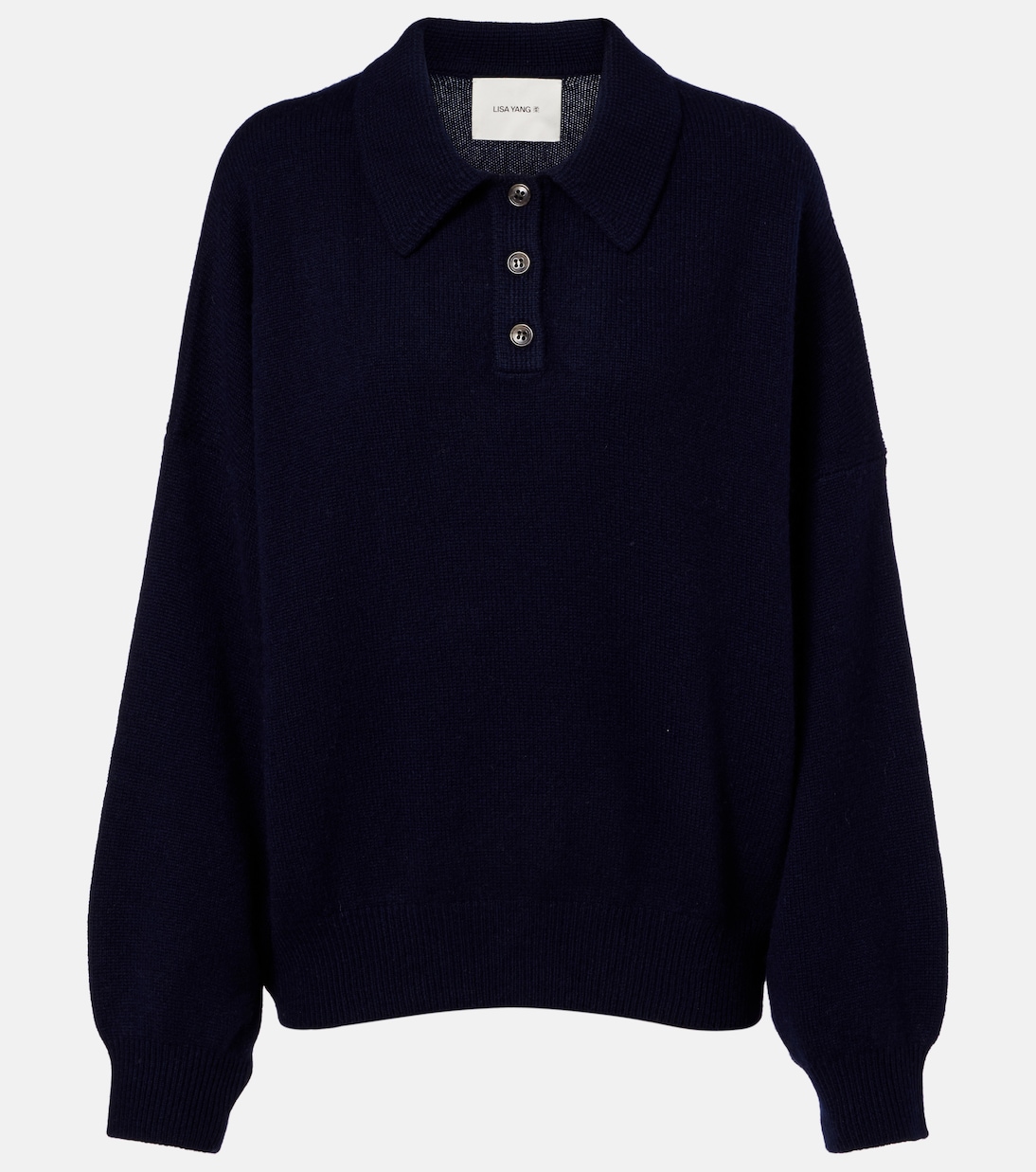 Etta cashmere polo sweater | Lisa Yang