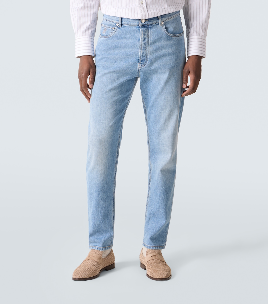 Mid-rise straight jeans | Brunello Cucinelli