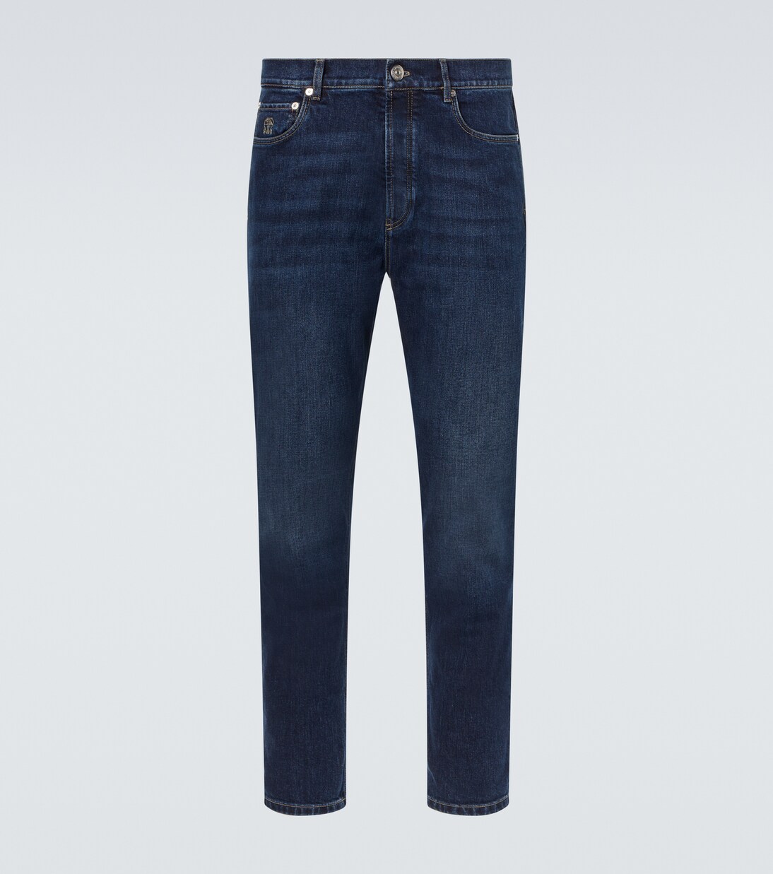 Jeans slim de tiro medio | Brunello Cucinelli