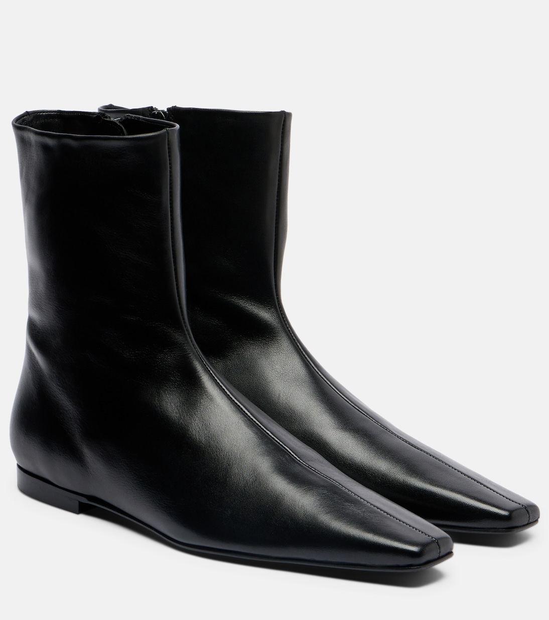 Leather ankle boots | Toteme
