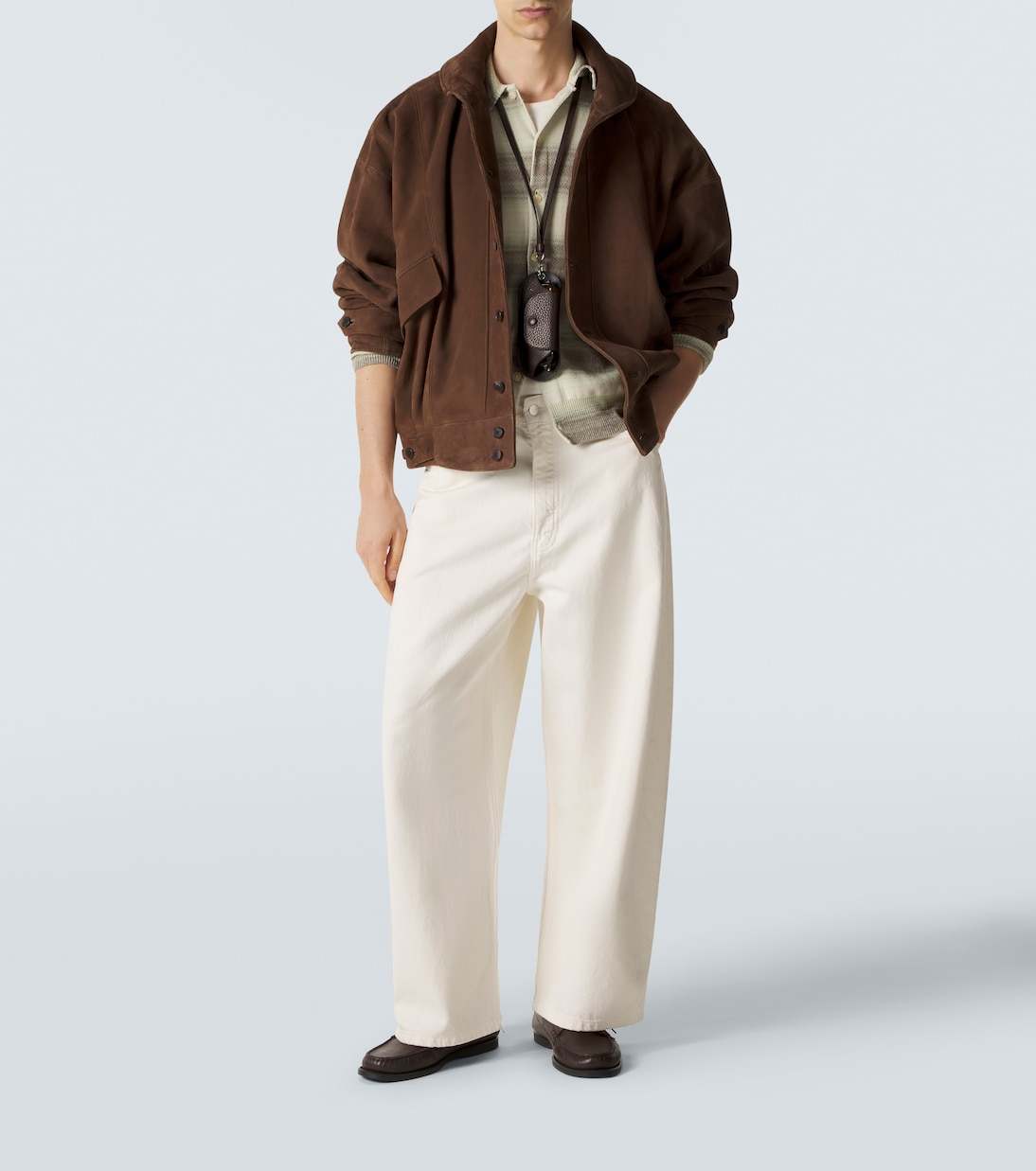 Striped cotton and silk cardigan | Auralee