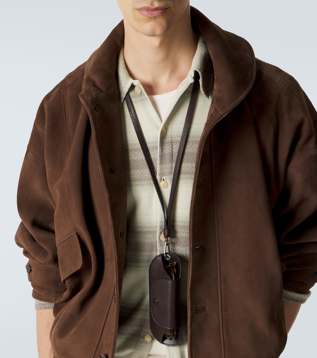 Striped cotton and silk cardigan | Auralee