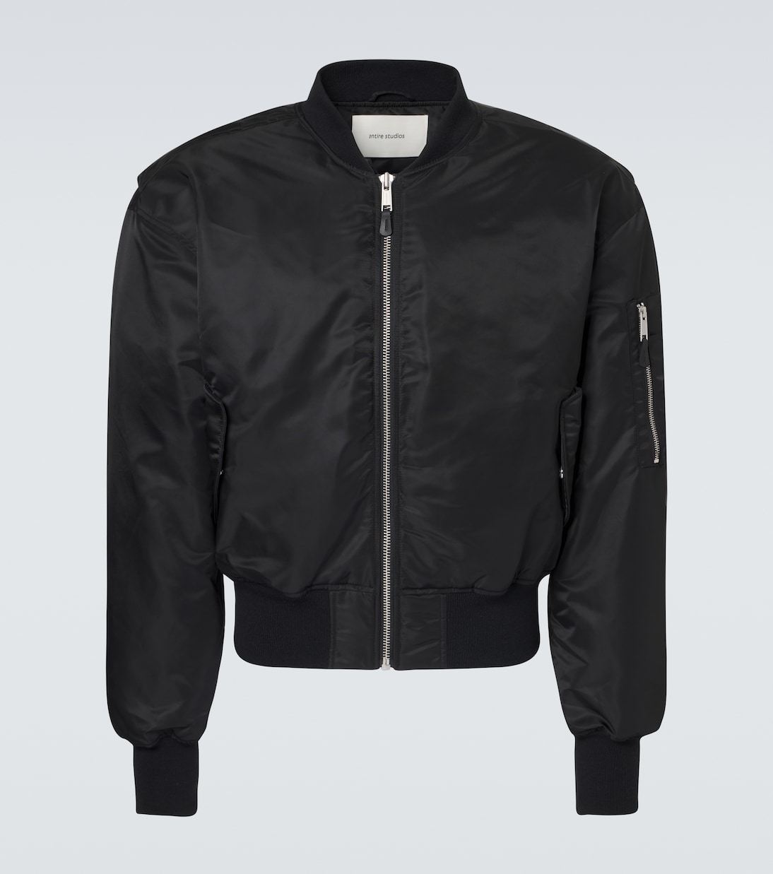 Uniform cropped bomber jacket | Entire Studios
