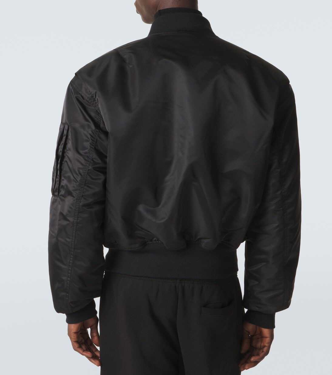 Uniform cropped bomber jacket | Entire Studios